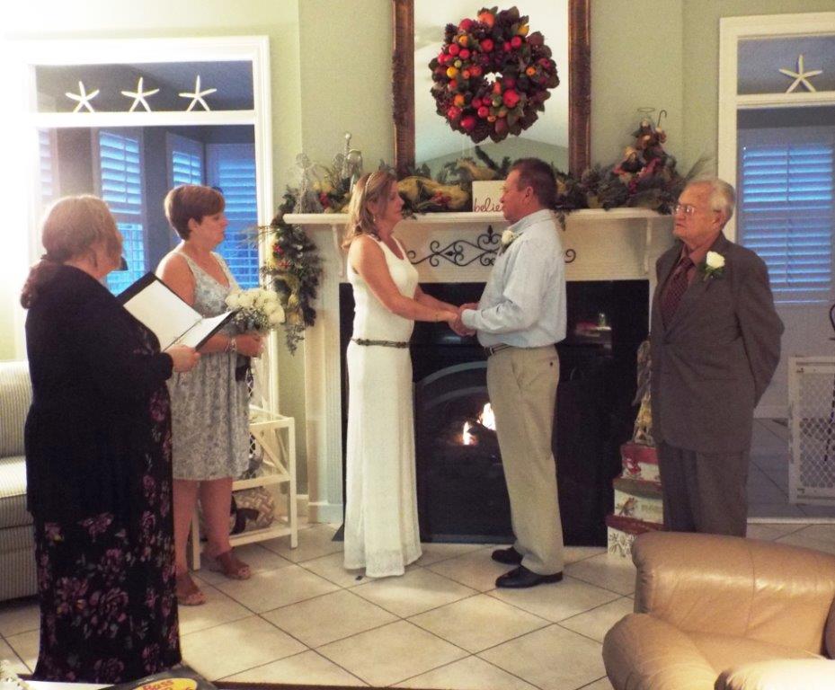Image of wedding ceremony indoors - Rhonda Watts Wedding Officiator