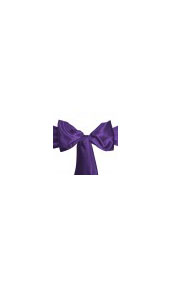 Image of purple chair sash - Marry Me In Destion