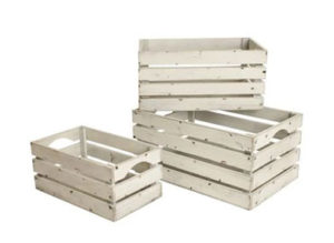 Image of crates in distressed white - Marry Me in Destin
