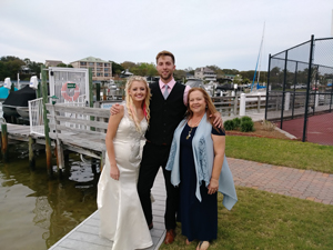 Mixing Sand at Beach Wedding